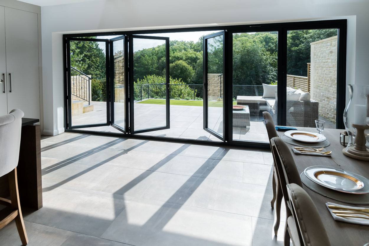 Aluminium Bifold Door Modern sutton colefield 1