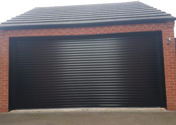 Black Garage Door